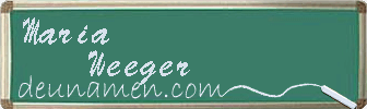 Maria Weeger Visitenkarte
